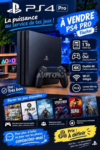 PS4 pro flashée 1 tera
