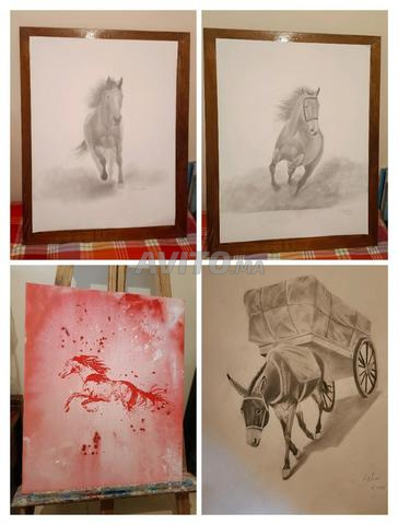 4 tableaux originaux