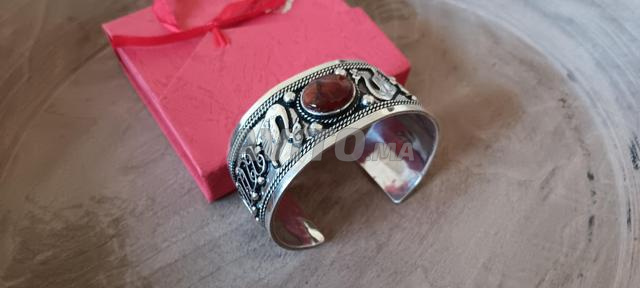 Cadeau femme - Bracelet de luxe femme en argent - 2