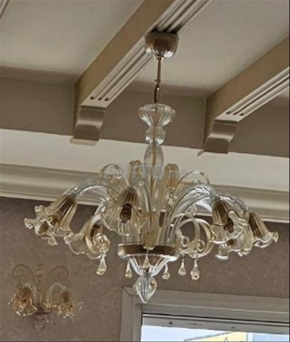 Ensemble Lustre 8 lumières et 3 appliques - 2