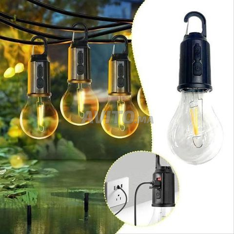 مصباح LED محمول قابل لإعادة الشحن مع خطاف - 2