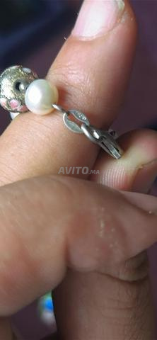 Collier perle et argent design unique.