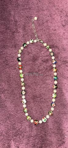 Collier perle et argent design unique. - 2