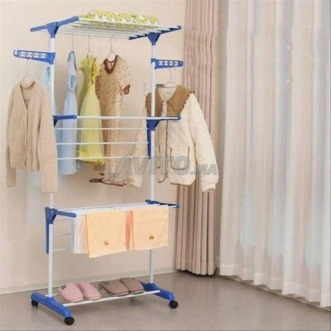 Étendoir à Linge Pliable 3 Niveaux