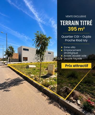 Terrain Titré 395 m² – Riad Isly– Double Façade