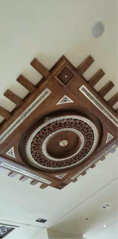 Plafond en bois massif. - 2