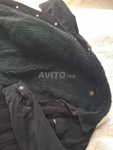 Veste Lee velours noir doublée mouton taille M - 2