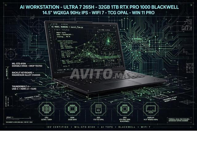 💎 LENOVO THINKPAD P14S - ULTRA 7 258V - 32GB 1TB 💎