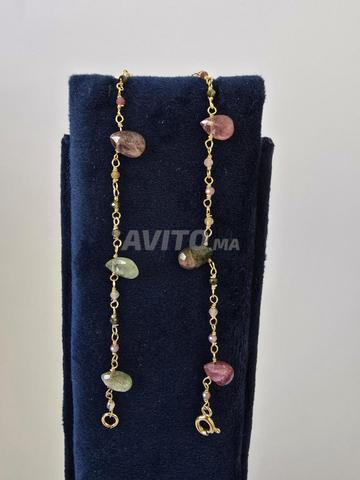 Argent 925 serti en pierres naturelles