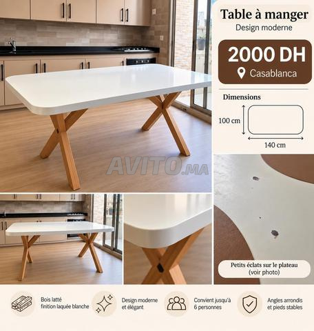Table à manger 1m sur 1m40