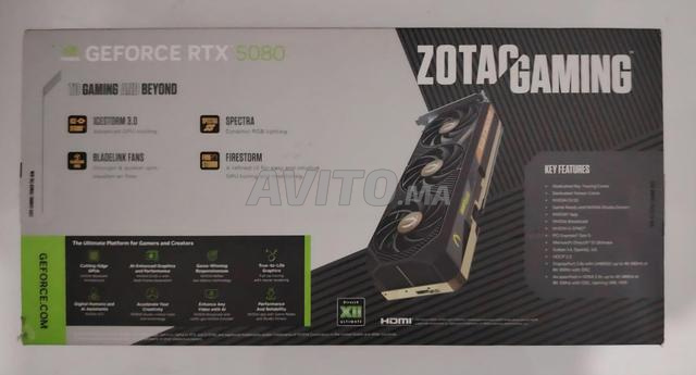 Carte graphique NVIDIA GeForce RTX 5080 ZOTAC GAMING SOLID CORE 16 Go - 2