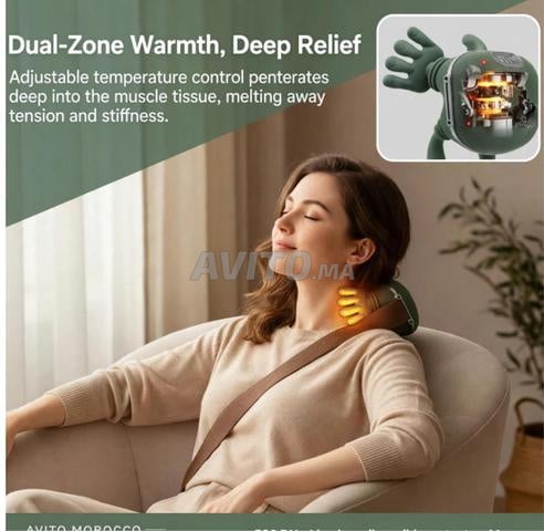 مدلك شياتسو حراري بـ 6 أيدي - LUX RELIEF