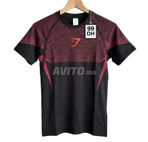 T-shirt Sport 99 - Gymshark Dirhams Seulement - 3 Couleurs - Casa