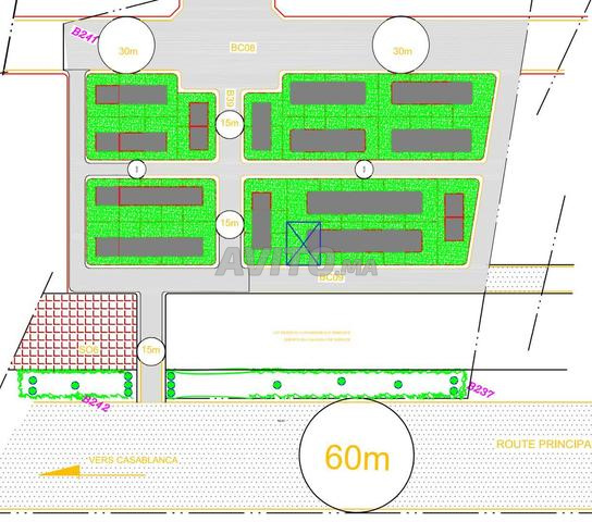 Terrain 393 m² à Benyakhlaf — Projet villa jumelée - 2