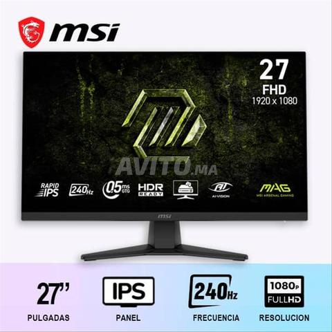 MSI MAG 272F X24 شاشة ألعاب 27 بوصة Rapid IPS 0.5 مللي ثانية 240 هرتز