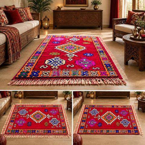 Tapis traditionnel en laine fait main - 2