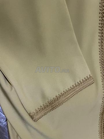 Jelaba crepe jaune moutard  taille M L - 2