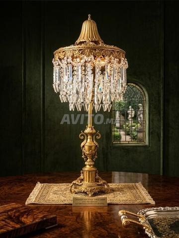 Lampe de Table Royale en Bronze Doré très ancienne
