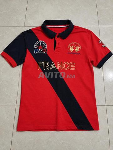 Polo La Martina Rouge et Noir XS