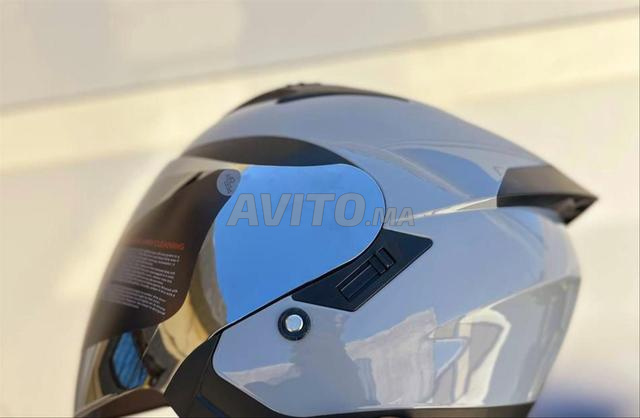 Casque MB double visière et protections moto