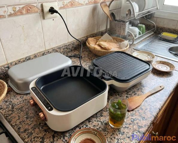 Grill et Poêle Électrique 2 en 1 Multifonction - 2