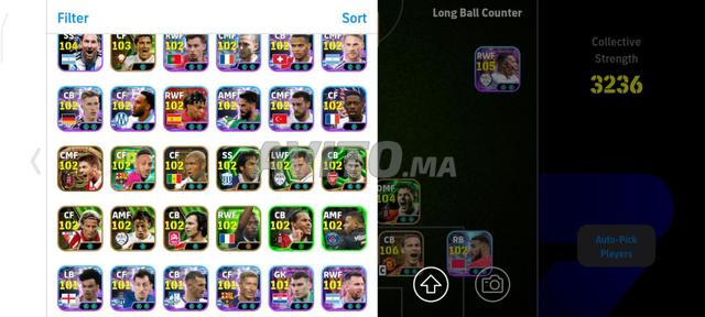 Compte eFootball PES à vendre - 2