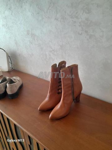 Bottines italiennes vrai cuir presque neuves - 2