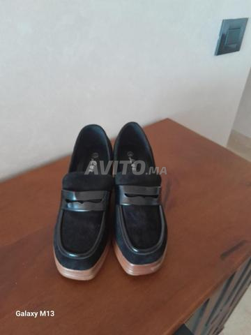 mocassins en vrai cuir (daim) noirs
