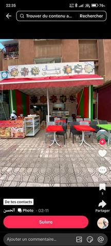 Snack à Av Palestine à louer (Gérance libre)