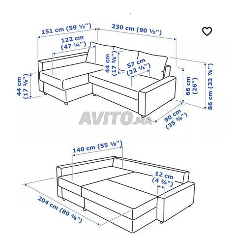 Canapé IKEA gris – Confortable et élégant - 2