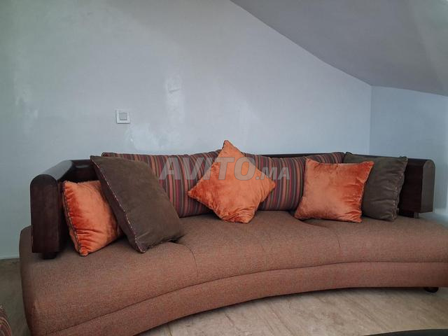 Vends salon orange 4 éléments - 2