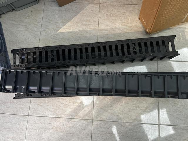 Pack 3m caniveau PVC couvercle fonte - 2