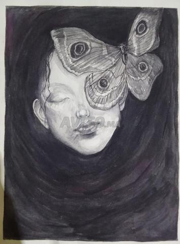 رسومات أصلية مرسومة يدويًا 28 سم , 21 سم