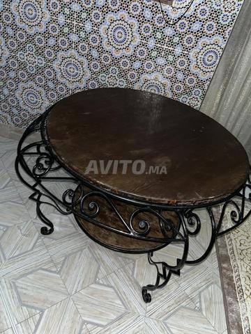 Table en fer et en bois