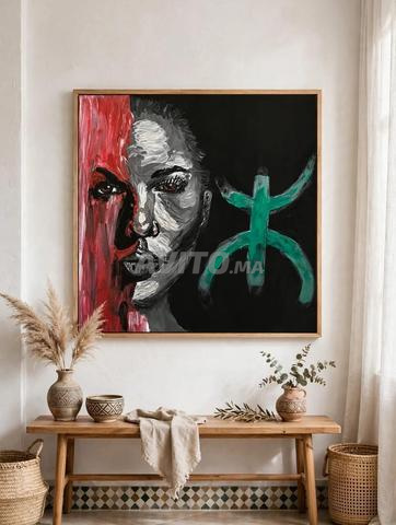 Tableau Original Amazigh Peint à la Main