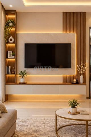 Meuble TV Mural - PROMO - Placard TV - 2