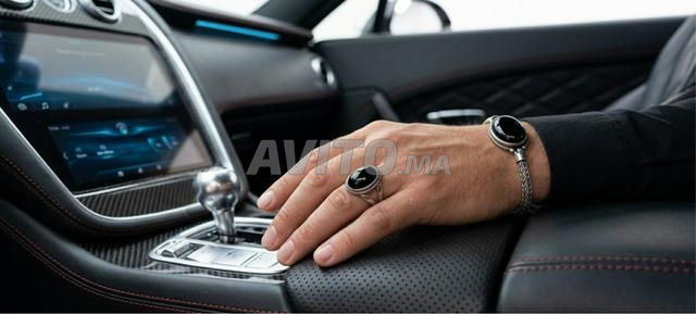 Bracelet et bague homme de luxe en argent - 2