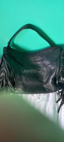 Sac à main en vrai cuir noir pour femmes Prada original - 2