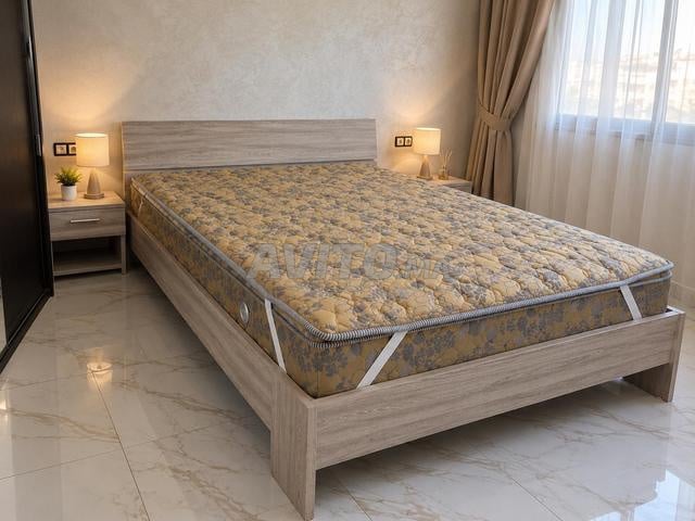 سرير لشخصين، 1,60 م/1,90 م مع فرشة