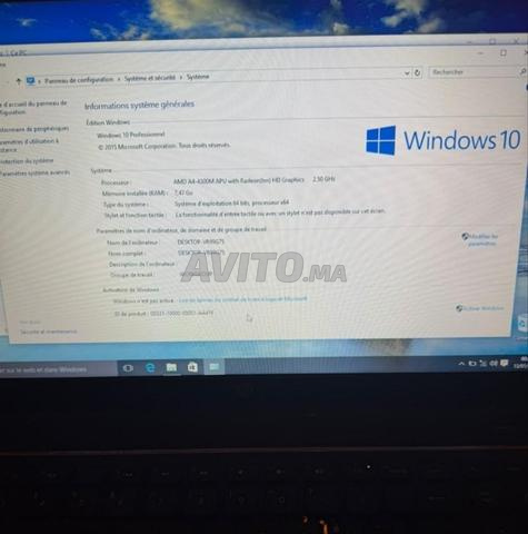 PC portable HP 2.50Ghz 8G RAM 500 Go HDD - 2