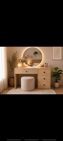 Coiffeuse avec miroir LED - 2