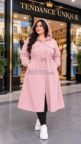 Manteau femme élégant avec capuche - 2