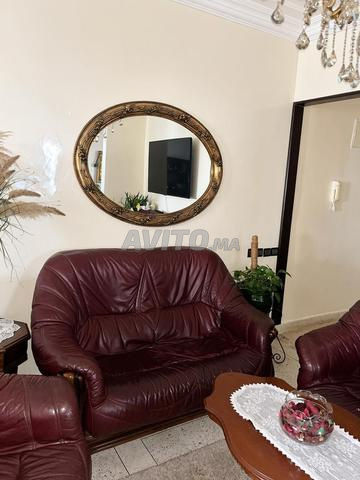 Rabat Menzeh- Salon Fauteuils cuir véritable- - 2