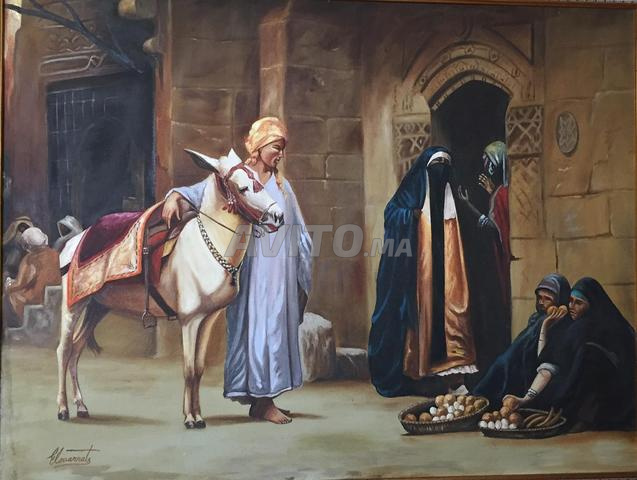 لوحة مغربية موقعة للديكور - 2