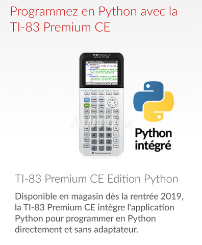 آلة حاسبة Texas Instruments TI-83 Premium CE