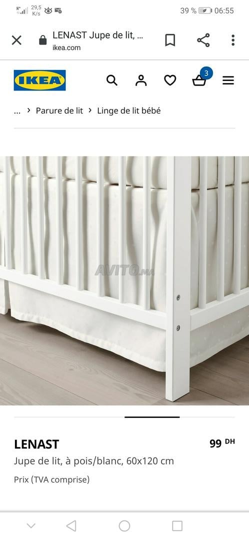 Jupe De Lit Bebe Ikea Equipements Pour Enfant Et Bebe A Casablanca Avito Ma Misc