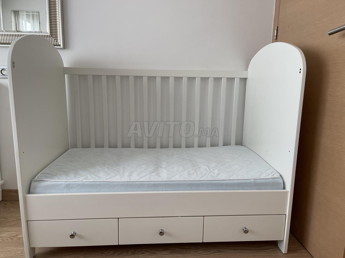 Lit Bebe Evolutif Ikea Et Accessoires Equipements Pour Enfant Et Bebe A Bouskoura Avito Ma Misc