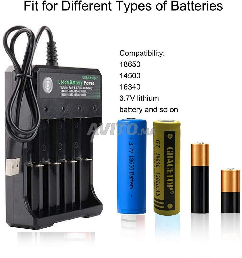 Chargeur batterie li-ion 18650 4,2v 