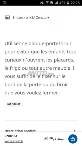 Bloque Porte Tiroir Bebe Equipements Pour Enfant Et Bebe A Casablanca Avito Ma