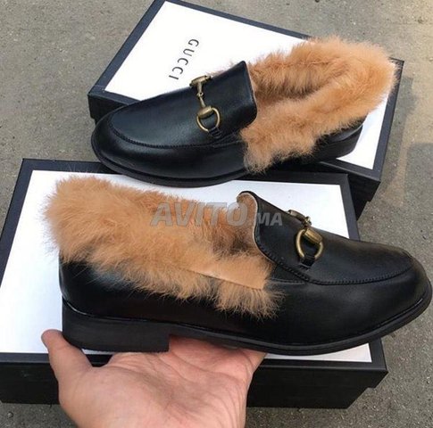 gucci chaussure fourrure